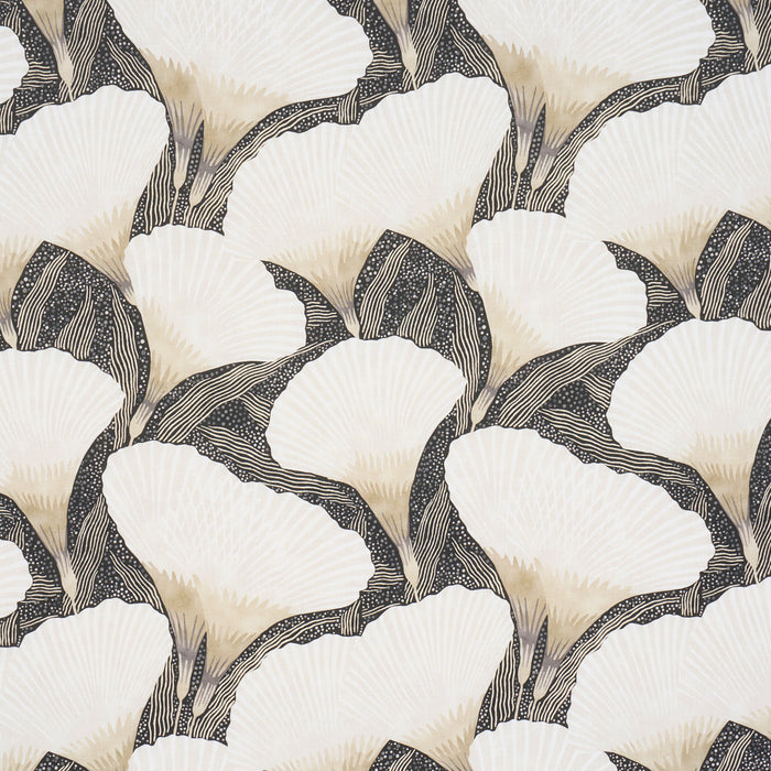 Schumacher Constance Black Fabric Sample 182862