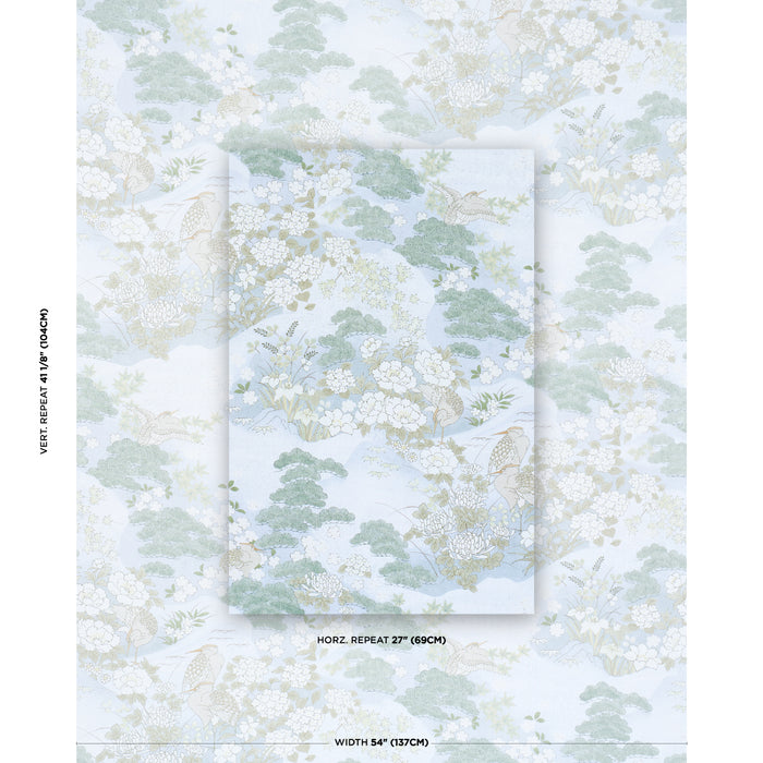 Schumacher Golden Hills Sky Fabric 182870