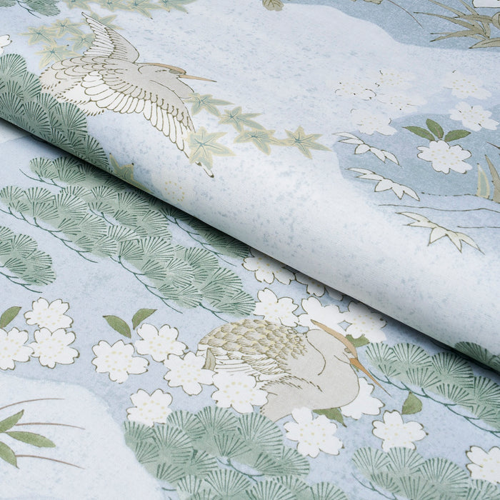 Schumacher Golden Hills Sky Fabric Sample 182870