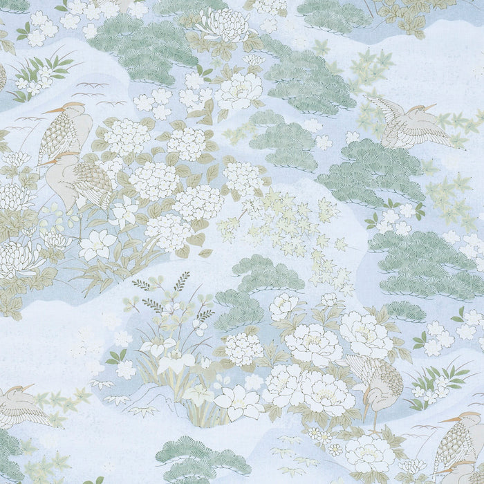 Schumacher Golden Hills Sky Fabric 182870