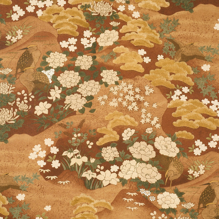 Schumacher Golden Hills Burgundy Fabric 182872
