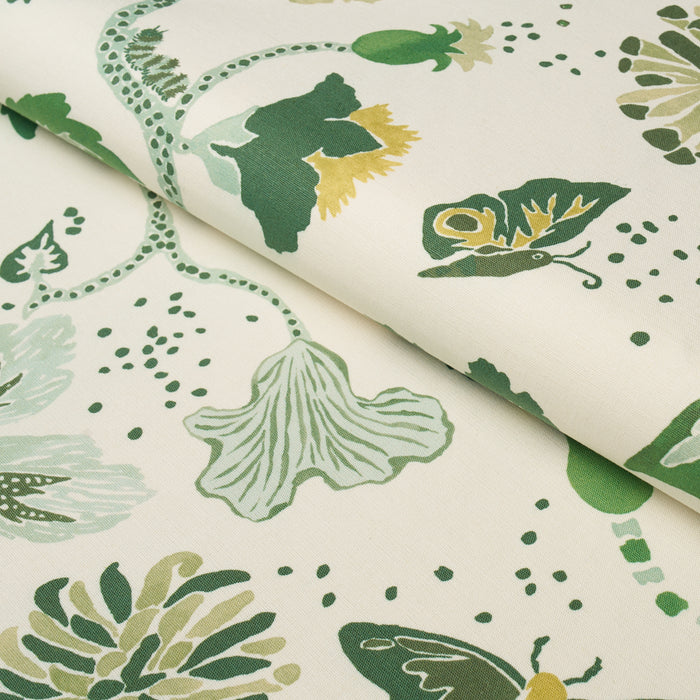Schumacher Gloriette Green Fabric Sample 182881
