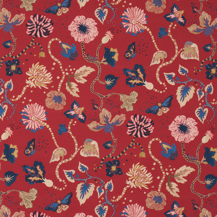 Schumacher Gloriette Red Fabric 182882