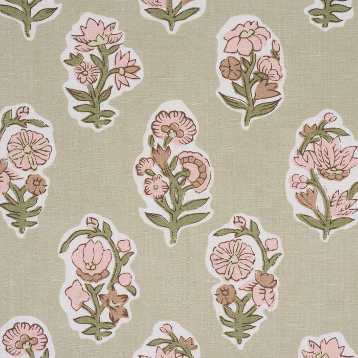 Schumacher Anessa Hand-Screen Print Petal Fabric Sample 182891