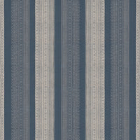 Schumacher Calista Block-Print Indigo Fabric 182902