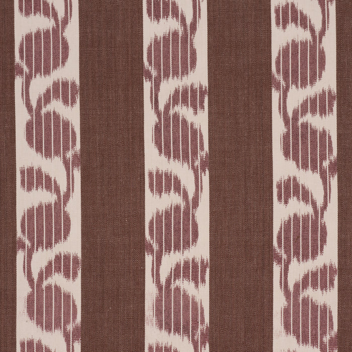 Schumacher Priya Warp Print Bordeaux Fabric 182920