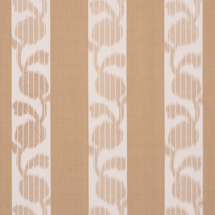 Schumacher Priya Warp Print Sand Fabric 182921