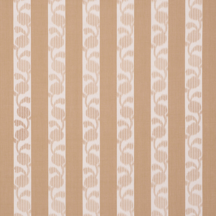 Schumacher Priya Warp Print Sand Fabric 182921