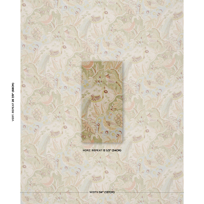 Schumacher Soraya Sage Fabric 182930