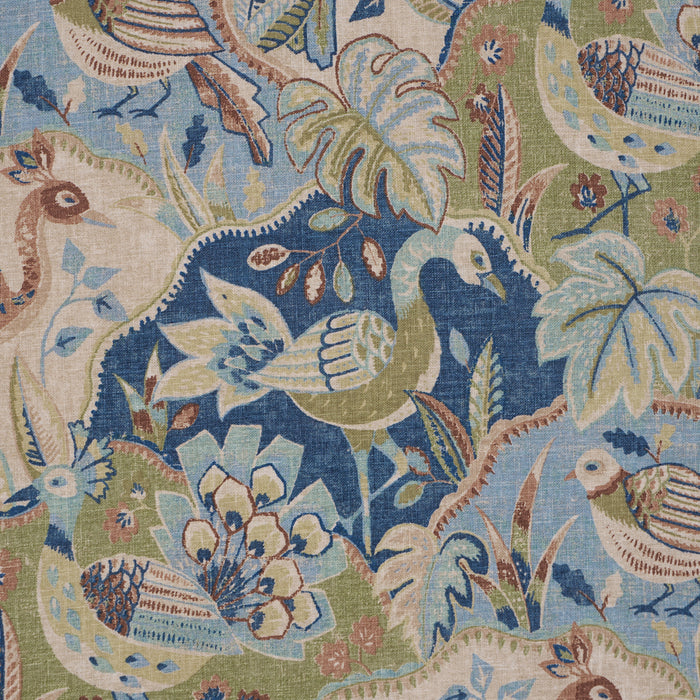 Schumacher Soraya Blue Fabric Sample 182932