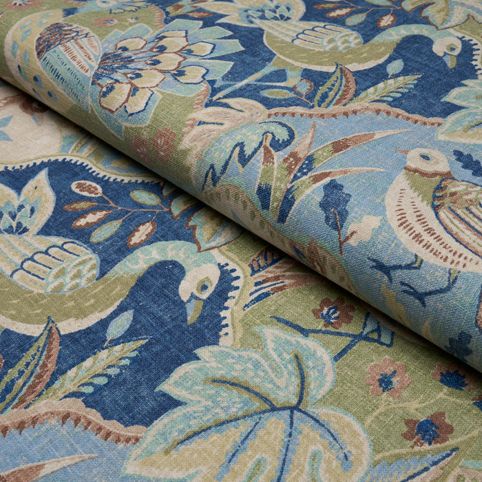 Schumacher Soraya Blue Fabric Sample 182932