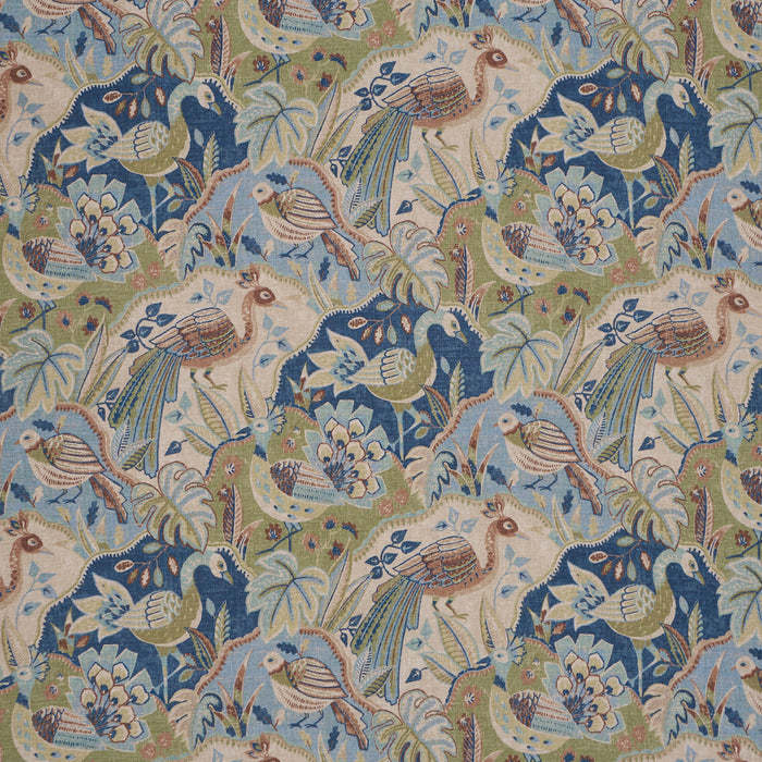 Schumacher Soraya Blue Fabric Sample 182932