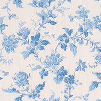 Schumacher Blomslinga Blue And White Fabric 182941
