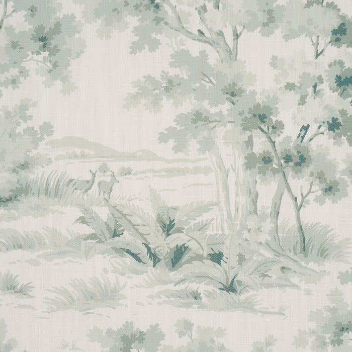 Schumacher Countryside Morning Green Fabric 182960