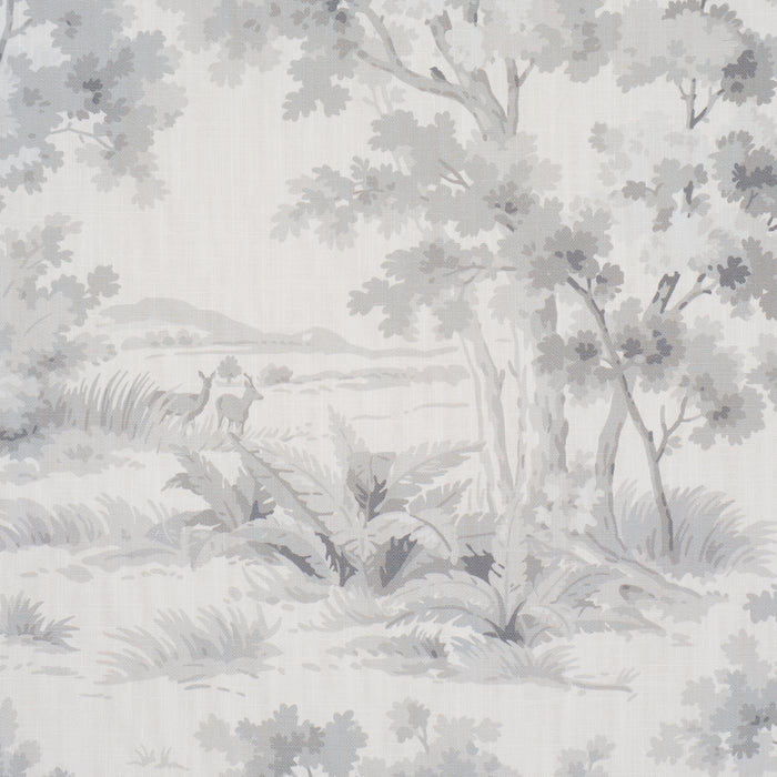 Schumacher Countryside Morning Grey Fabric 182961