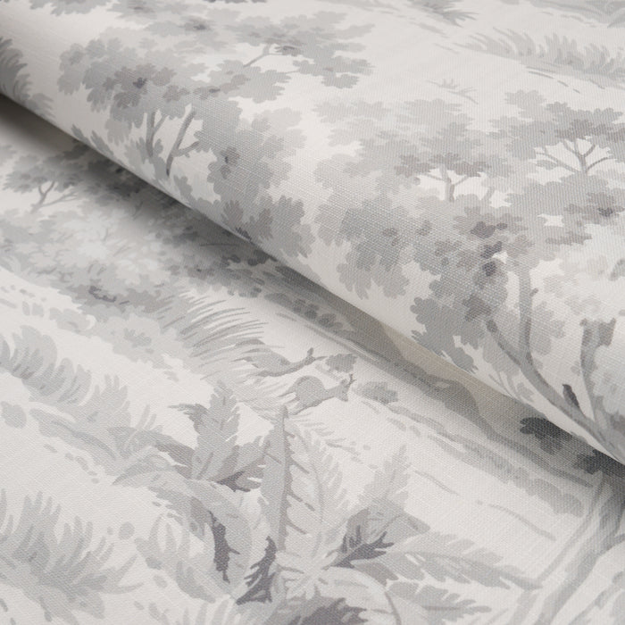 Schumacher Countryside Morning Grey Fabric 182961