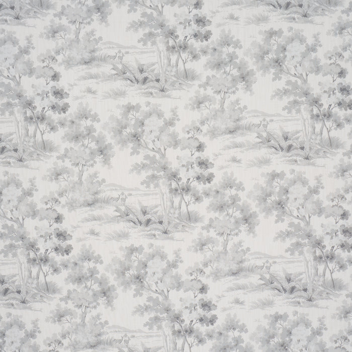 Schumacher Countryside Morning Grey Fabric 182961