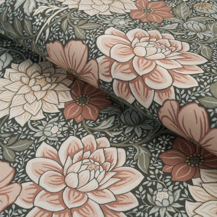 Schumacher Dahlia Garden Green Fabric 182970