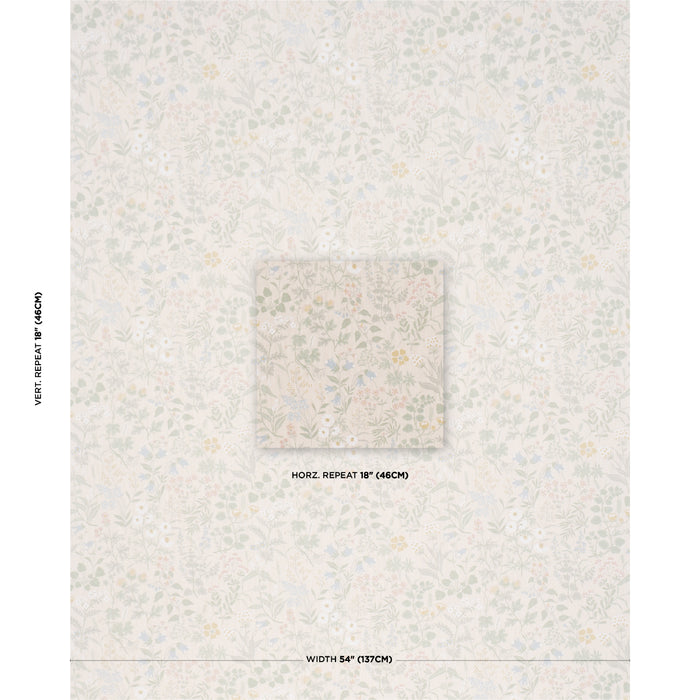 Schumacher Flora Sand Fabric 182980