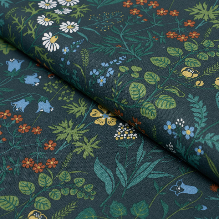 Schumacher Flora Spruce Fabric Sample 182981