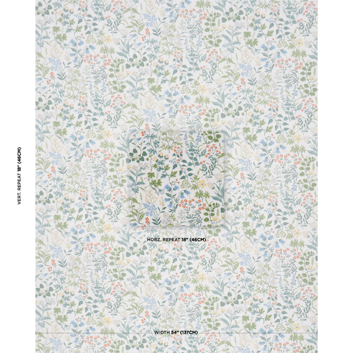 Schumacher Flora Ivory Fabric 182982