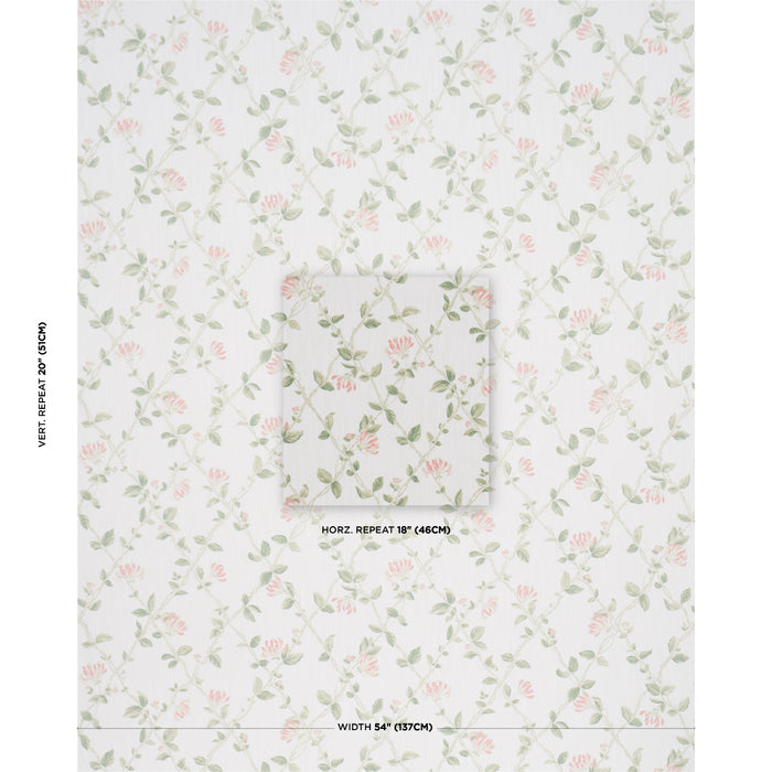 Schumacher Honeysuckle Leaf Fabric Sample 182990