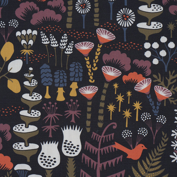 Schumacher Hoppmosse Midnight Fabric 183000