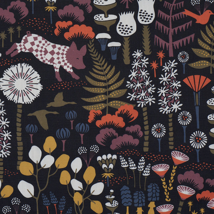 Schumacher Hoppmosse Midnight Fabric Sample 183000