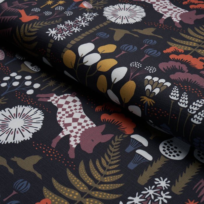 Schumacher Hoppmosse Midnight Fabric Sample 183000