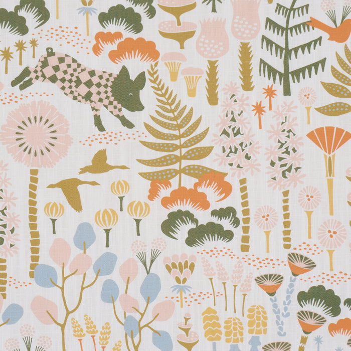 Schumacher Hoppmosse Ivory And Multi Fabric 183001