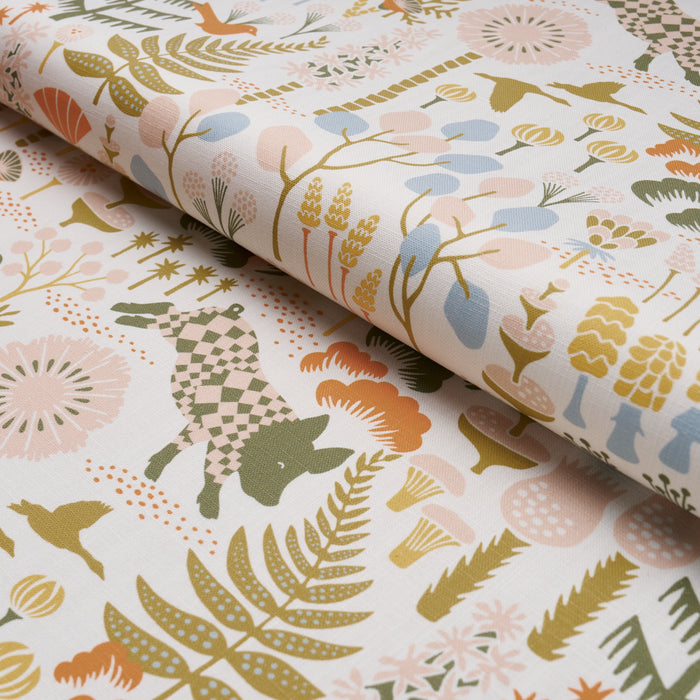 Schumacher Hoppmosse Ivory And Multi Fabric 183001