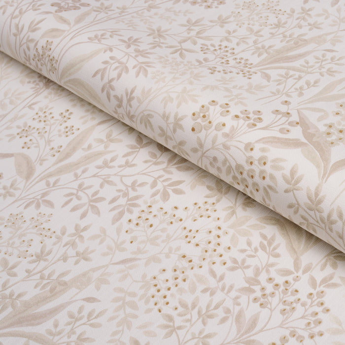 Schumacher Nocturne Stone And Gold Fabric 183021