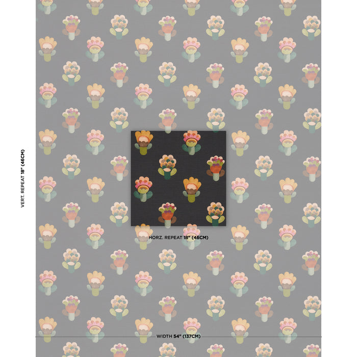 Schumacher Le Jardin Night Fabric 183092
