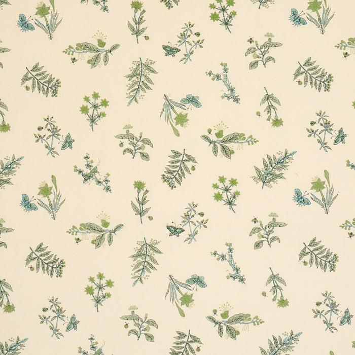 Schumacher Jeter Des Fleurs Beaded Print Artichoke Fabric 183111