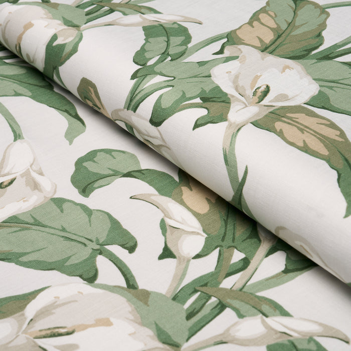 Schumacher Arum Lilies Ivory Fabric 183120