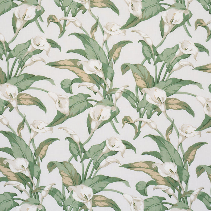 Schumacher Arum Lilies Ivory Fabric Sample 183120