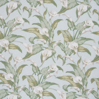 Schumacher Arum Lilies Aqua Fabric 183121