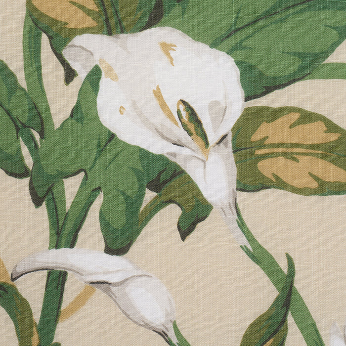 Schumacher Arum Lilies Parchment Fabric 183122