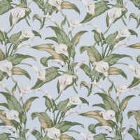 Schumacher Arum Lilies Sky Fabric 183123