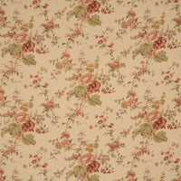 Schumacher Midsummer Hollyhock Beige Fabric 183132