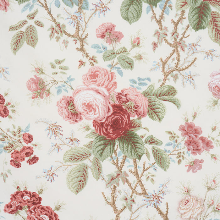 Schumacher She Walks In Beauty Chintz Rose Fabric 183142