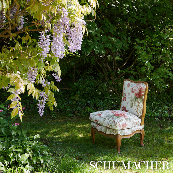 Schumacher She Walks In Beauty Chintz Rose Fabric Sample 183142