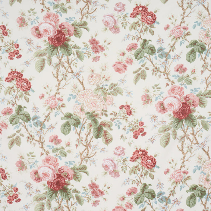 Schumacher She Walks In Beauty Chintz Rose Fabric 183142