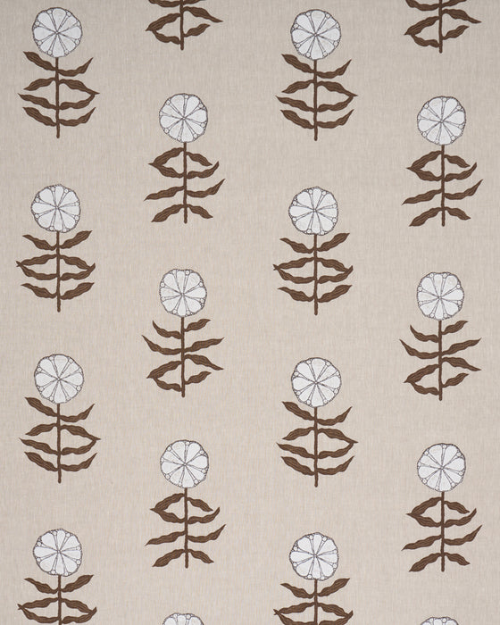 Schumacher Pretty Petals Screen-Print Birch Fabric 183150