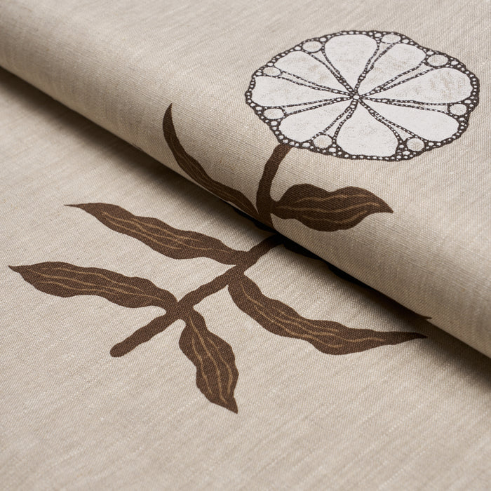 Schumacher Pretty Petals Screen-Print Birch Fabric 183150