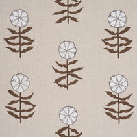 Schumacher Pretty Petals Screen-Print Birch Fabric 183150