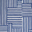 Schumacher Parson'S Stripe Hand-Print Navy Fabric 183171