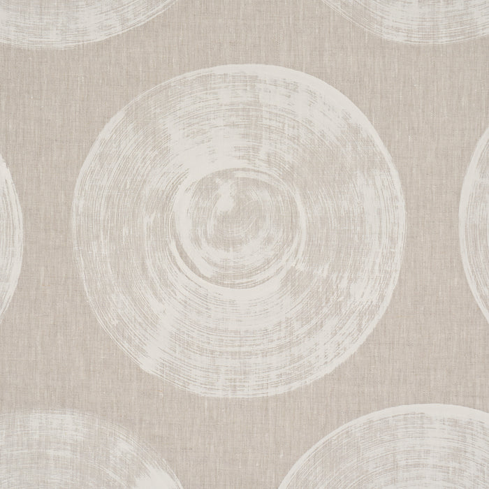 Schumacher Painted Circles Neutral Fabric 183180