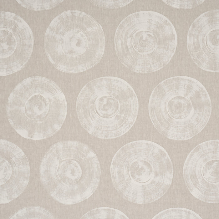 Schumacher Painted Circles Neutral Fabric 183180