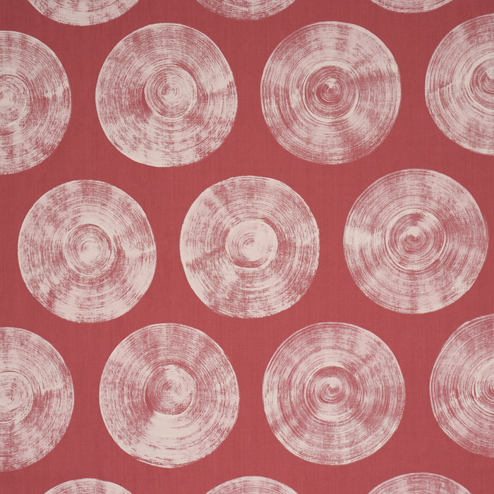 Schumacher Painted Circles Red Fabric 183182